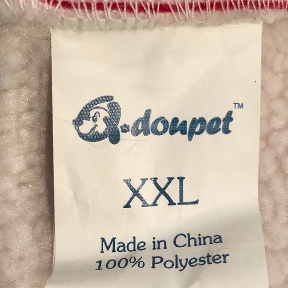 NEW Dog Coat w Hood Pink Metallic Sherpa Fleece M/L NWT - Picture 9 of 13